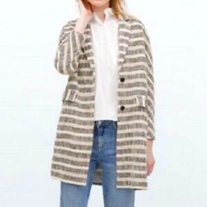 Zara Striped Coat Size Large